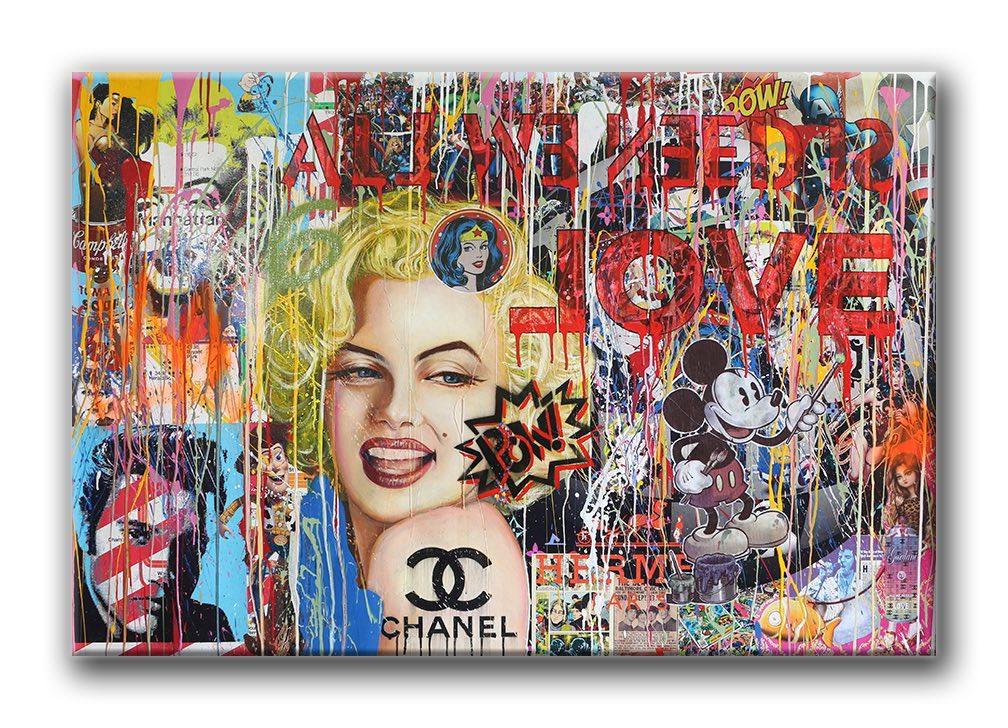 Marilyn Love - Peinture Originale sur Toile