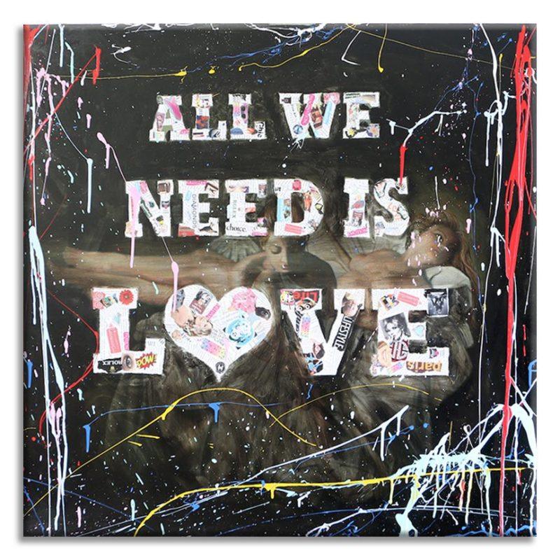 All we need is Love - Original Painting on Canvas