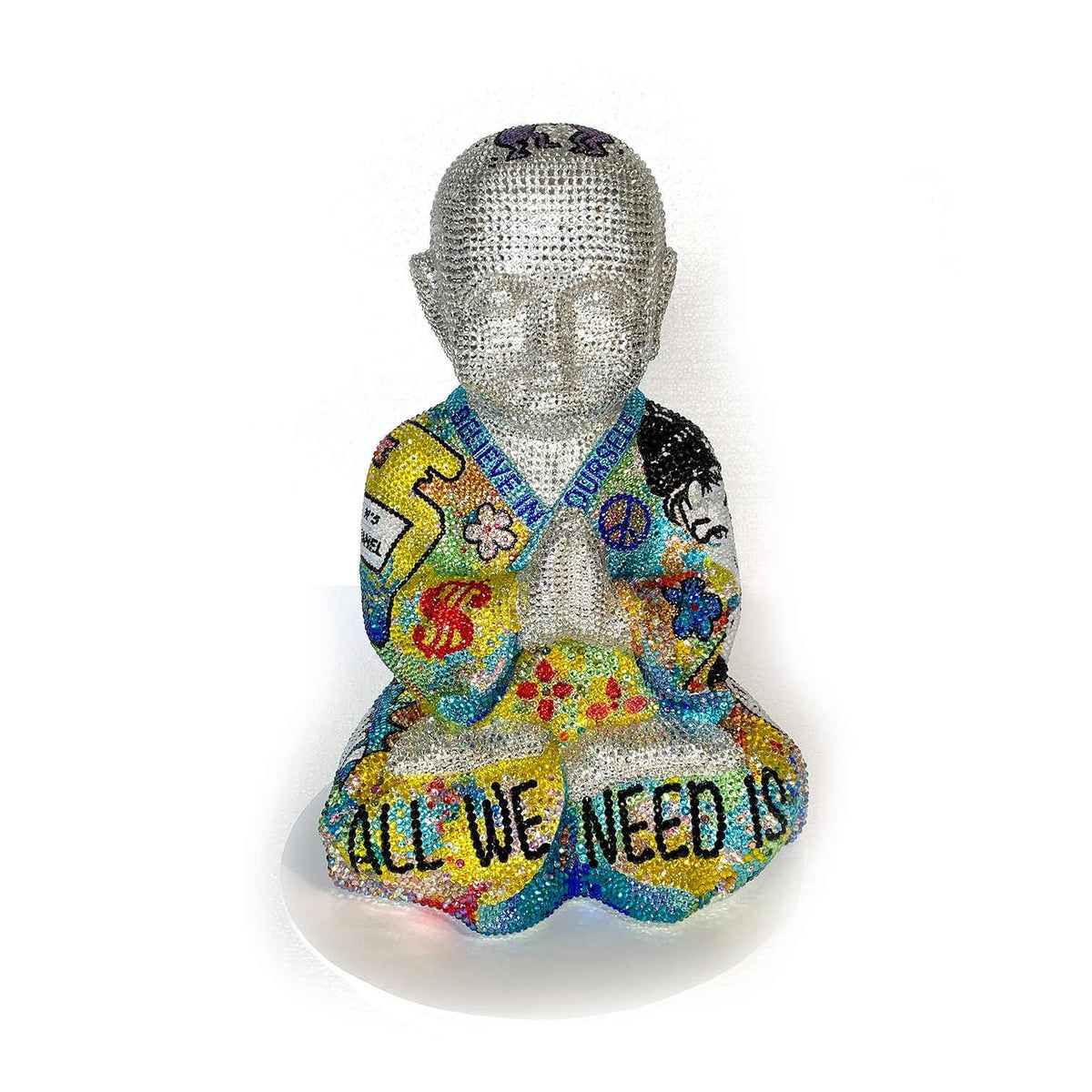 All we need is Love - side 1 - Original Swarovski Sculpture