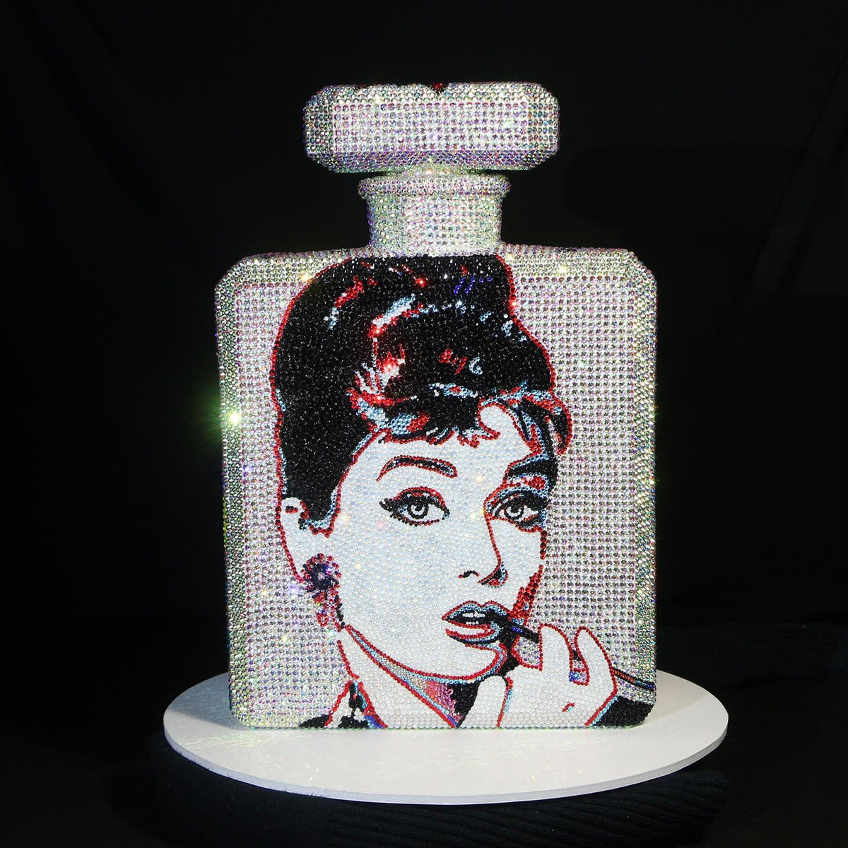 Audrey Love Chanel  – Original Swarovski Sculpture (side1)