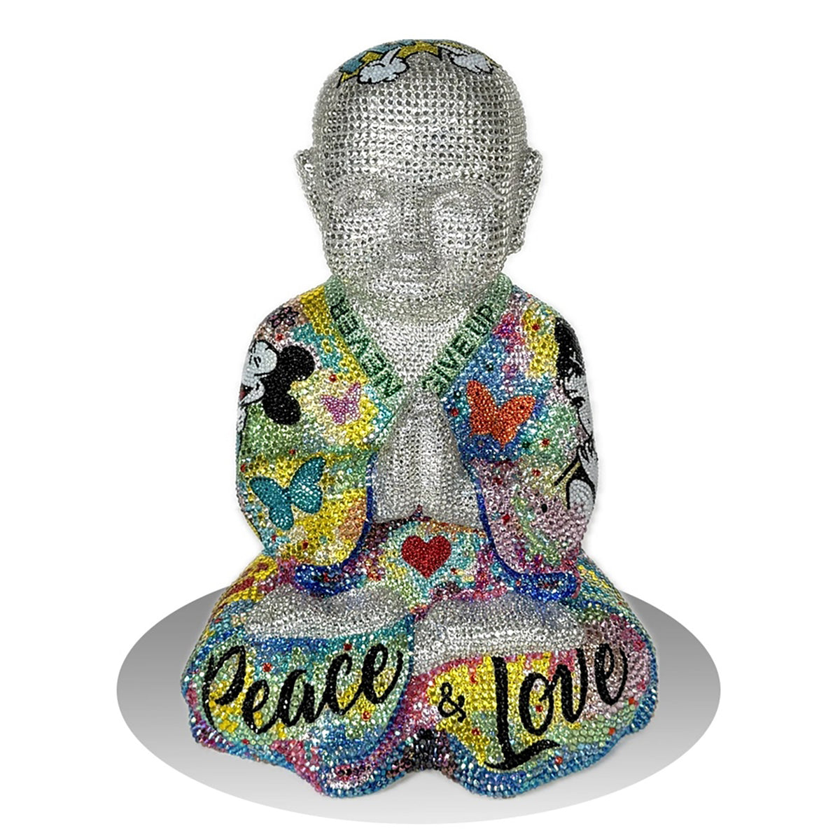Awakening Buddha  - Side 1 - Original Swarovski Sculpture