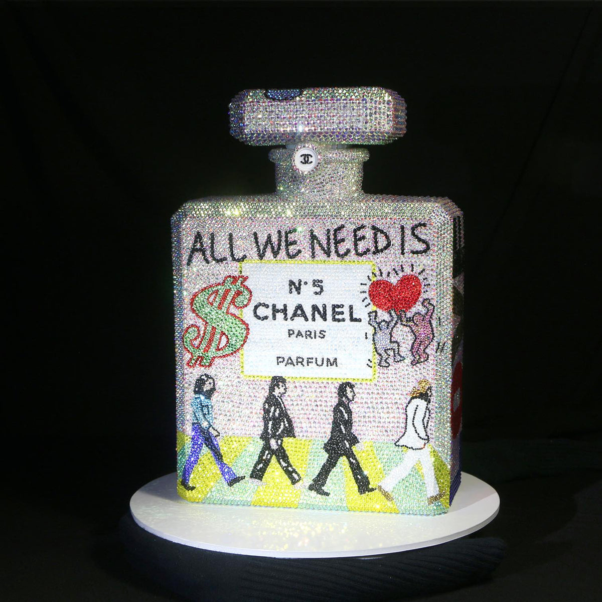 Beatles All we Need  – Original Swarovski Sculpture (side1)