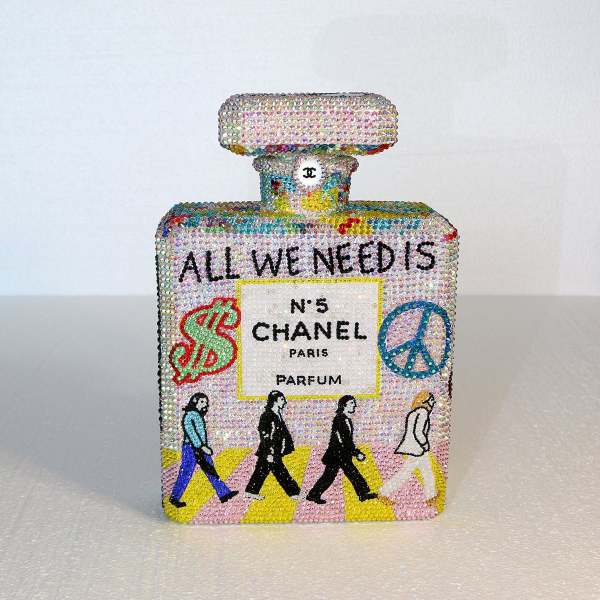 The Beatles Peace and Love  – Original Swarovski Sculpture (side 1)