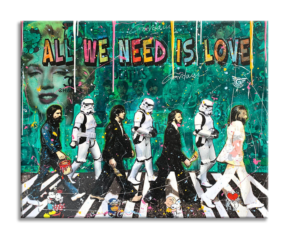 Beatles Star Wars – Original Painting on canvas