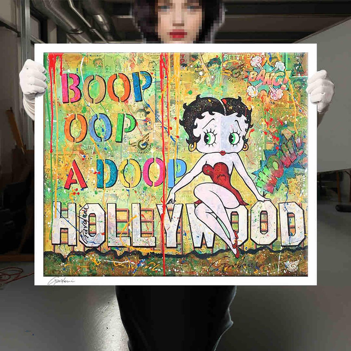 Betty Boop Hollywood - Giclee Print on Canvas or Paper