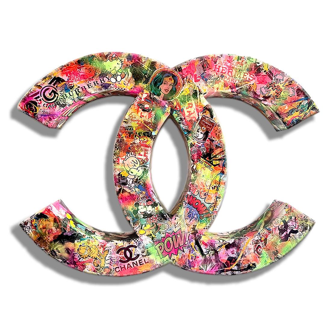 Chanel Love - Original 3D Wall Sculpture