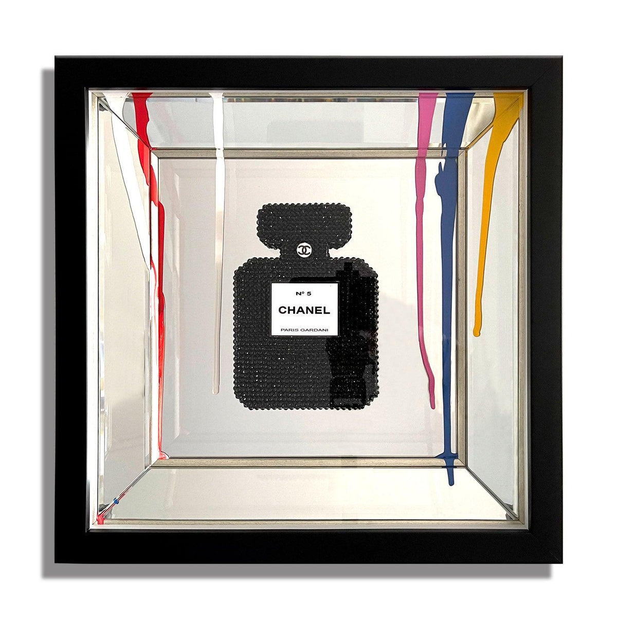 Chanel Noir Celebrity – Original Swarovski Wall Sculpture on Mirror