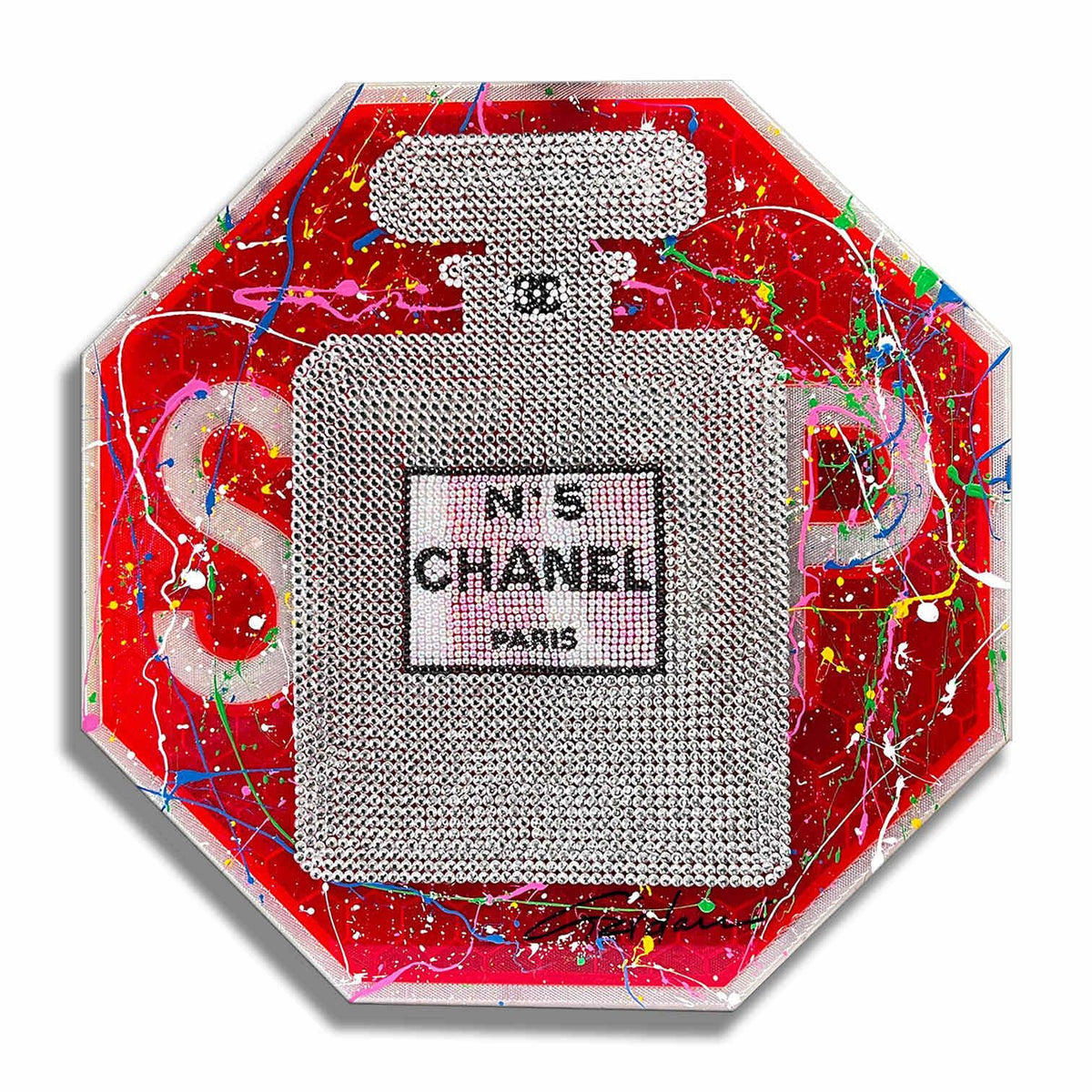 Chanel Stop Paris - Original 3D Wall Sculpture