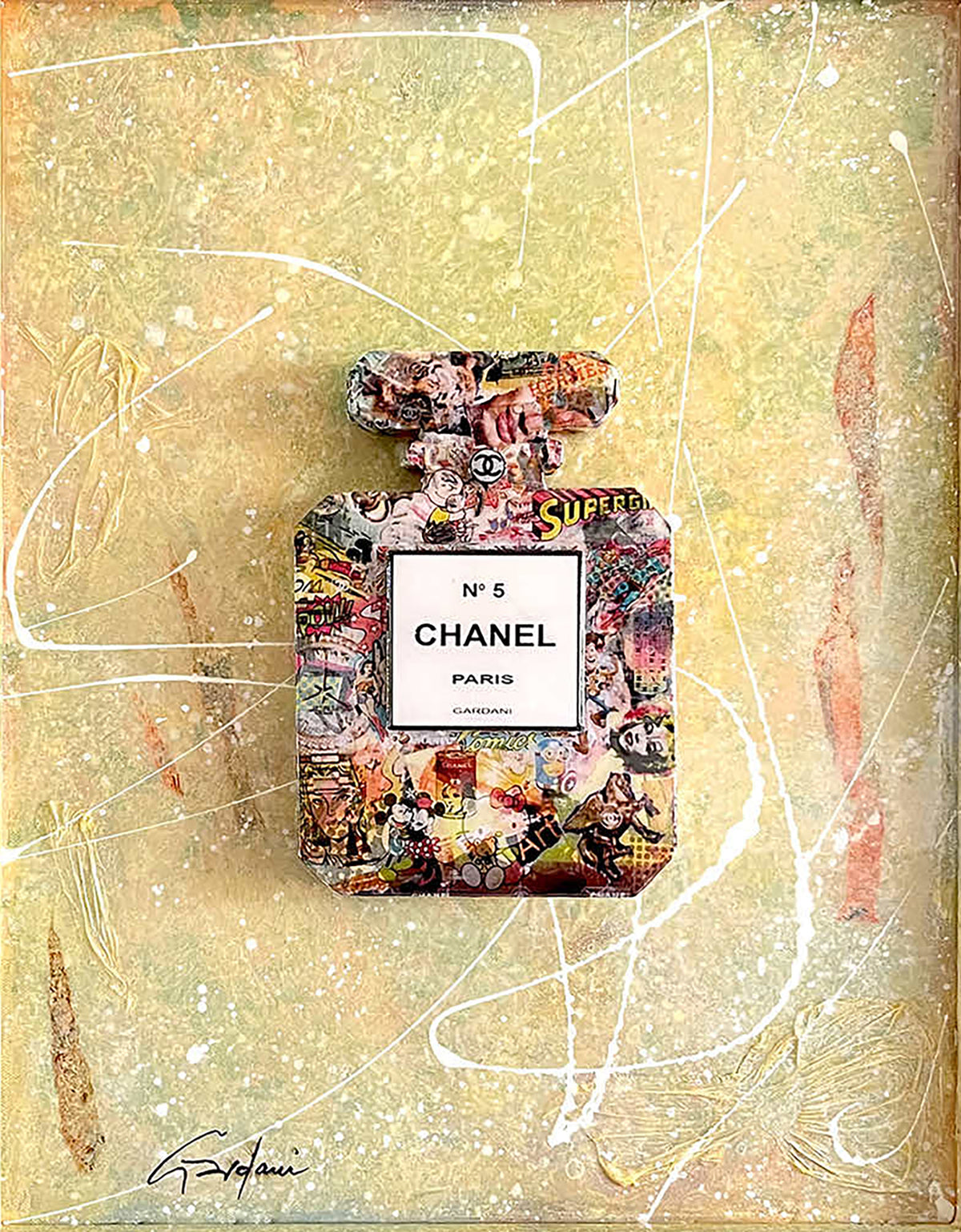 Chanel  N5 Pegasus- Giclee Print on Canvas or Paper