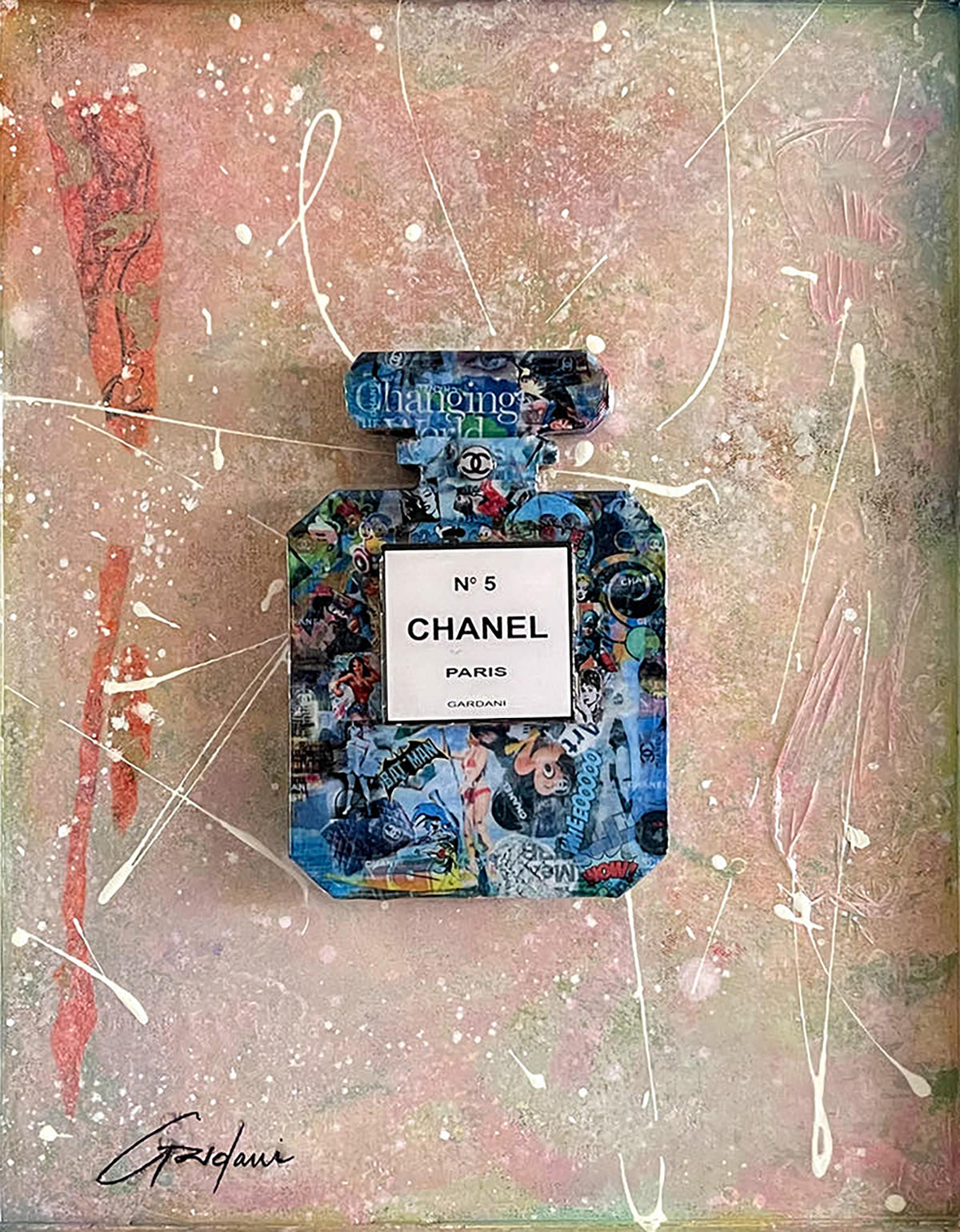 Chanel  N5 Wheeooo - Giclee Print on Canvas or Paper
