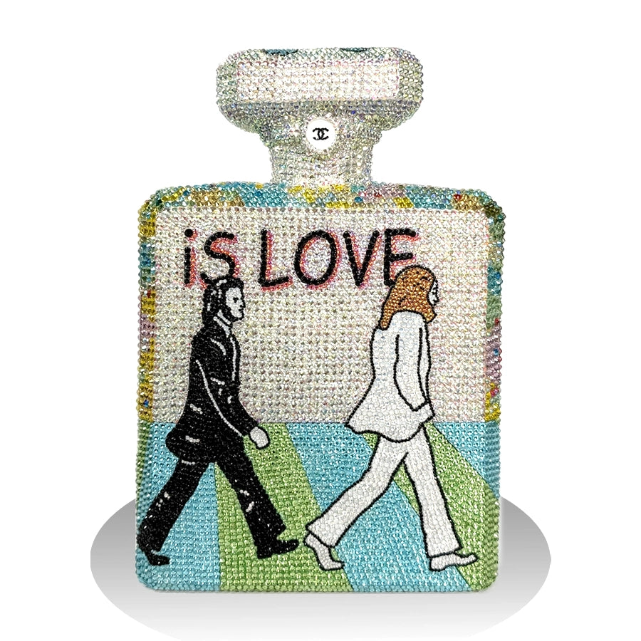 Sopa de arte para el amor: escultura original de Swarovski (lado 1)