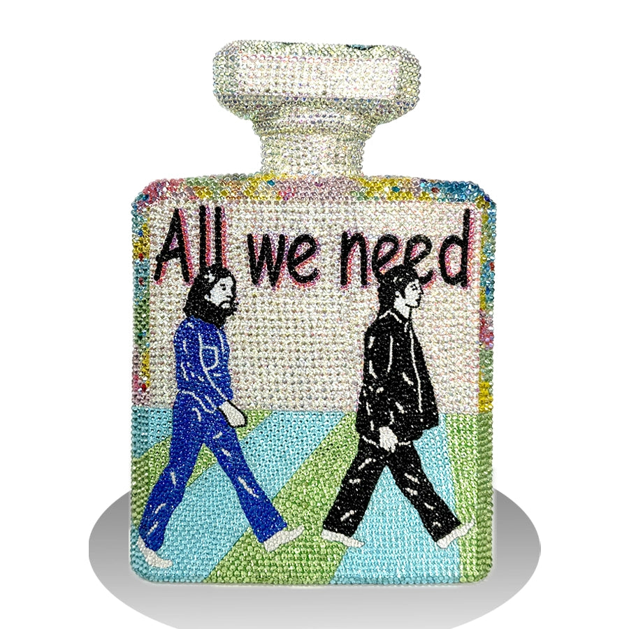 Sopa de arte para el amor: escultura original de Swarovski (lado 1)