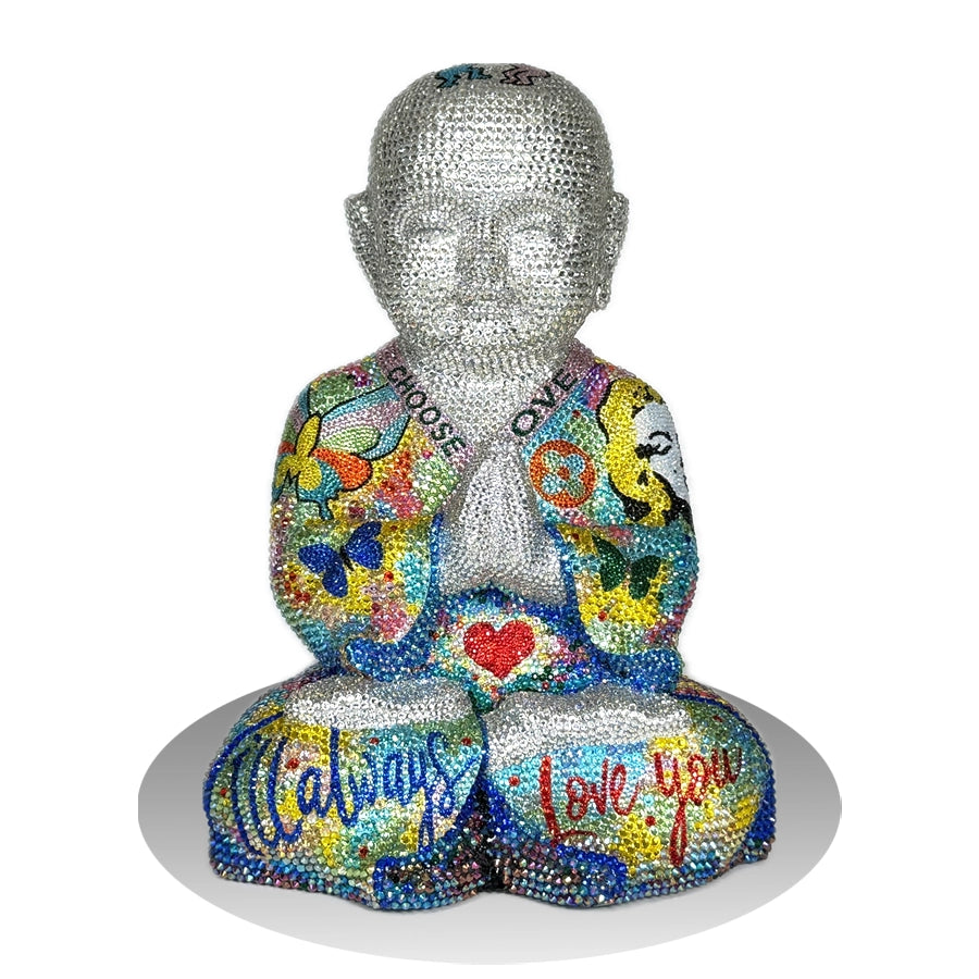 Haz el amor y no la guerra – Escultura original de Swarovski