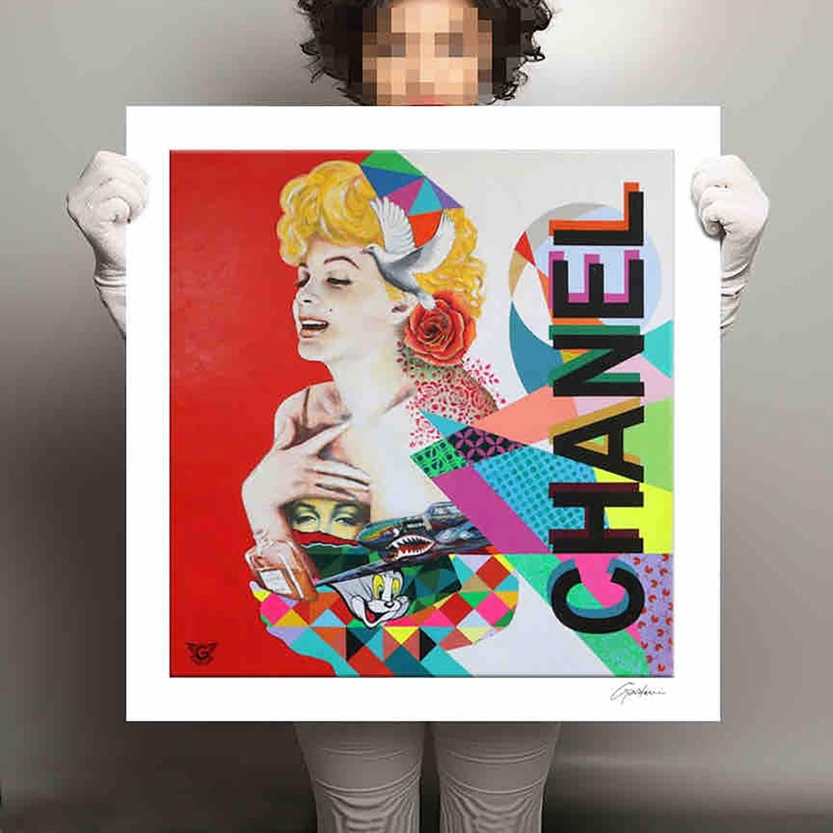 Marilyn Chanel N5 - Giclee Print on Canvas or Paper