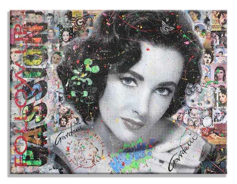 Elizabeth Taylor - Follow your Passion -  Original Painting on canvas