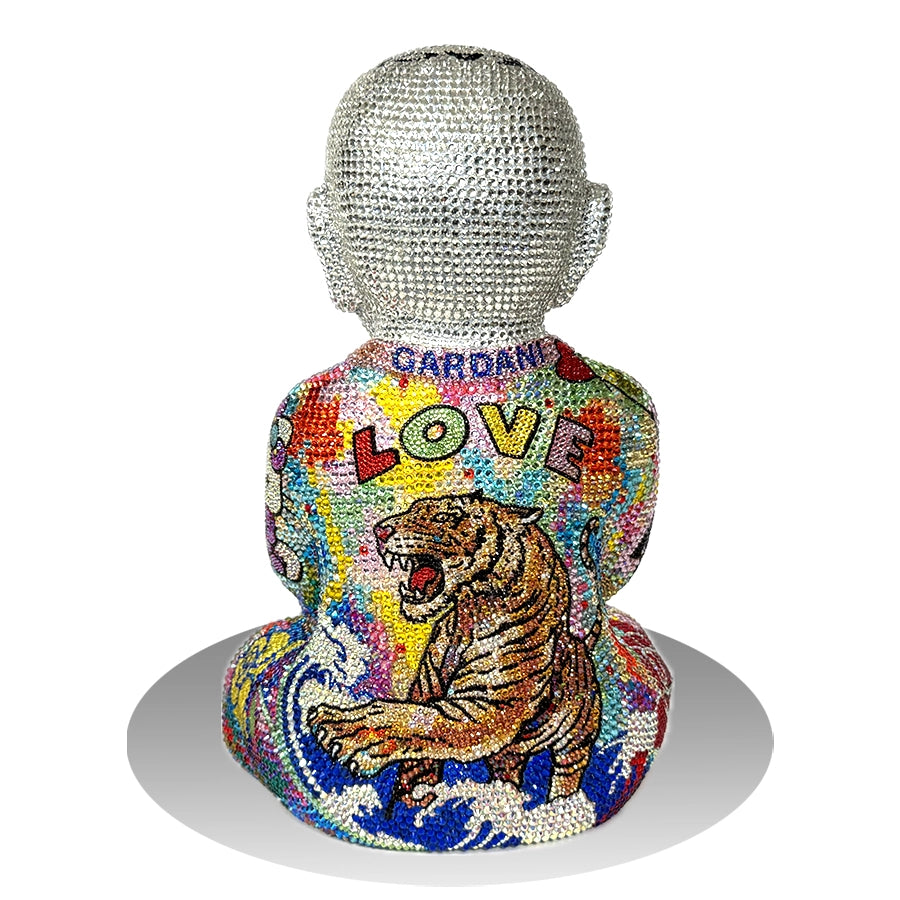 Haz el amor y no la guerra – Escultura original de Swarovski