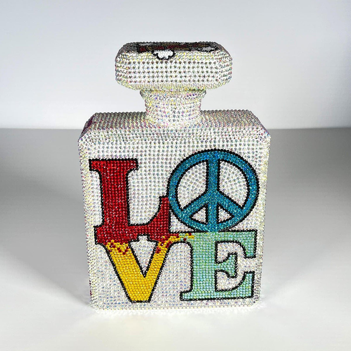 Art Soup for Love – Sculpture Swarovski originale (Côté 1)