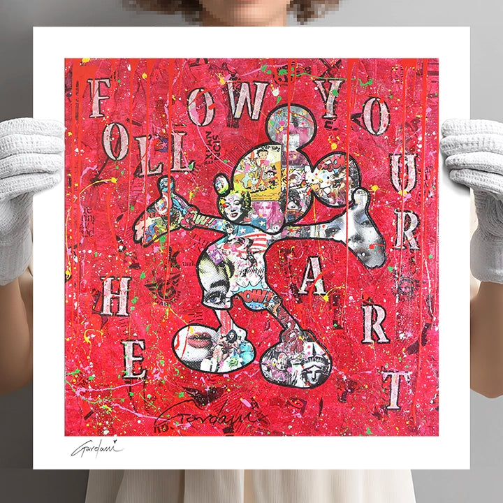 Follow your Heart - Giclee Print on Canvas or Paper