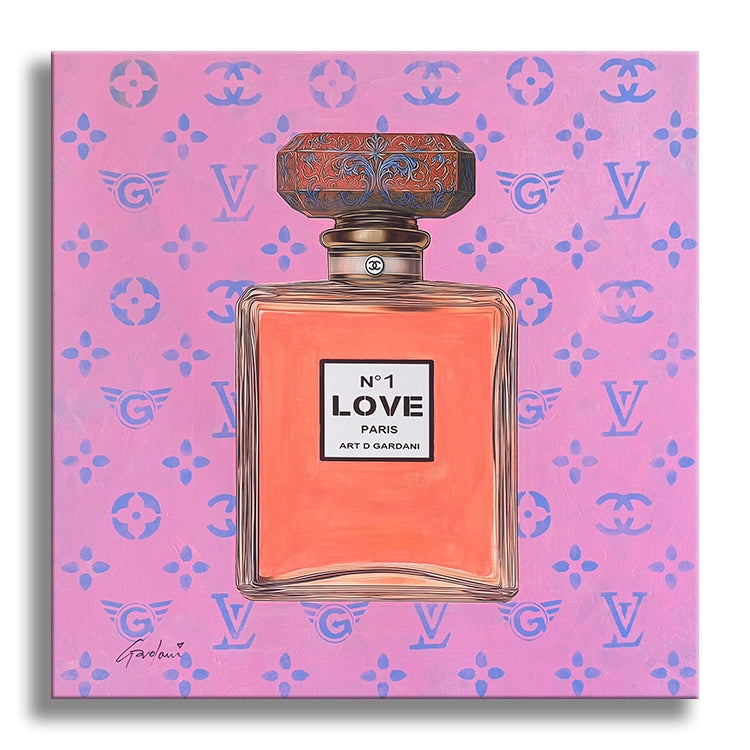 Las Vegas Chanel - Pintura original sobre lienzo, Pop Art