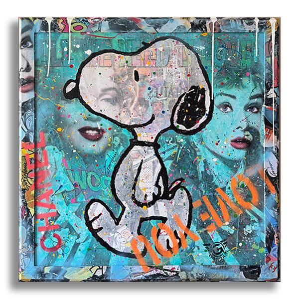 Happy day Snoopy - Original Painting on Canvas