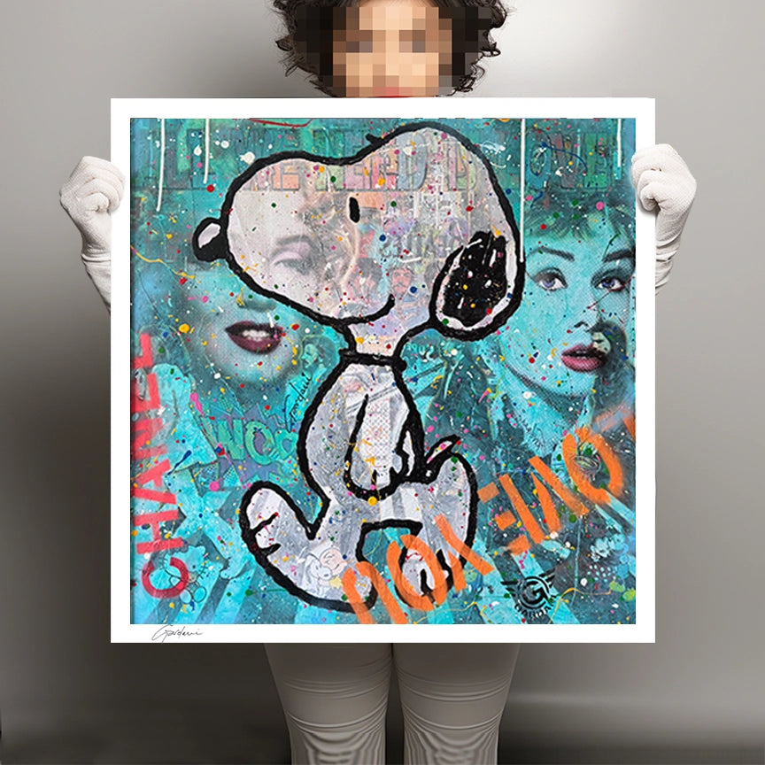 Happy Day Snoopy - Giclee Print on Canvas or Paper