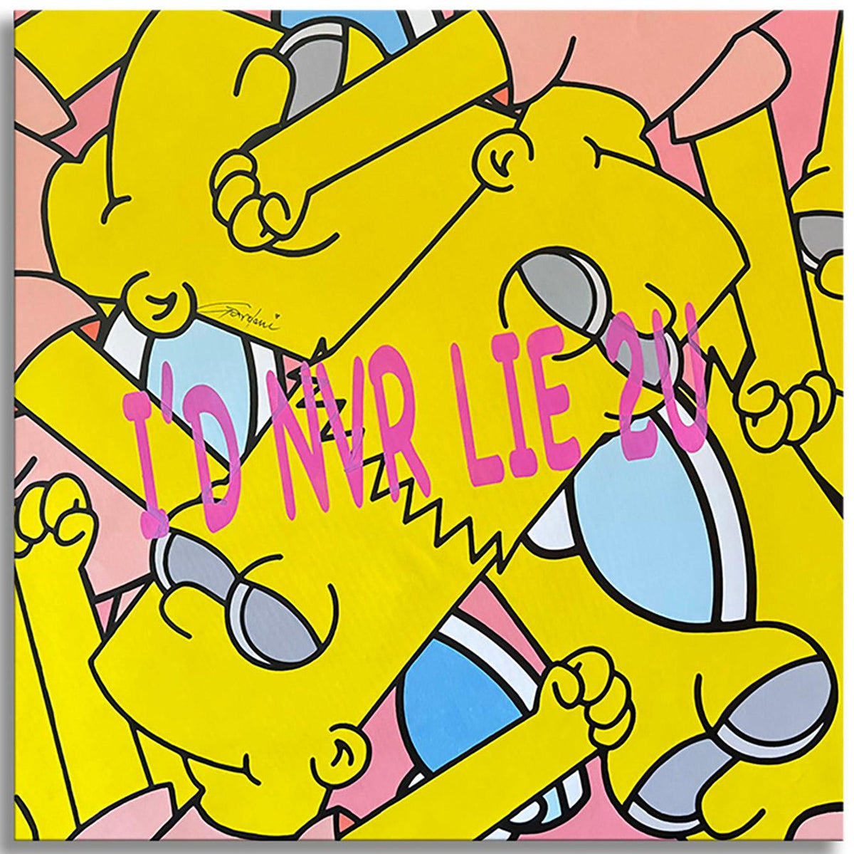 I'd never lie to you Bart - Original Painting on canvas