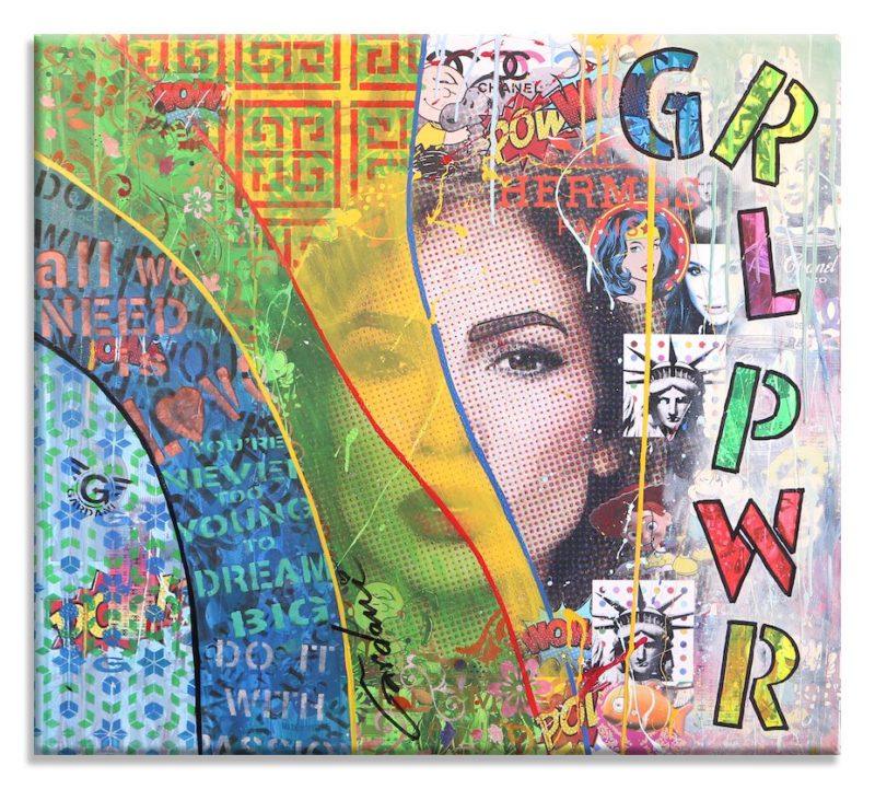 Jennifer Lopez - GRL PWR -  Original Painting on canvas