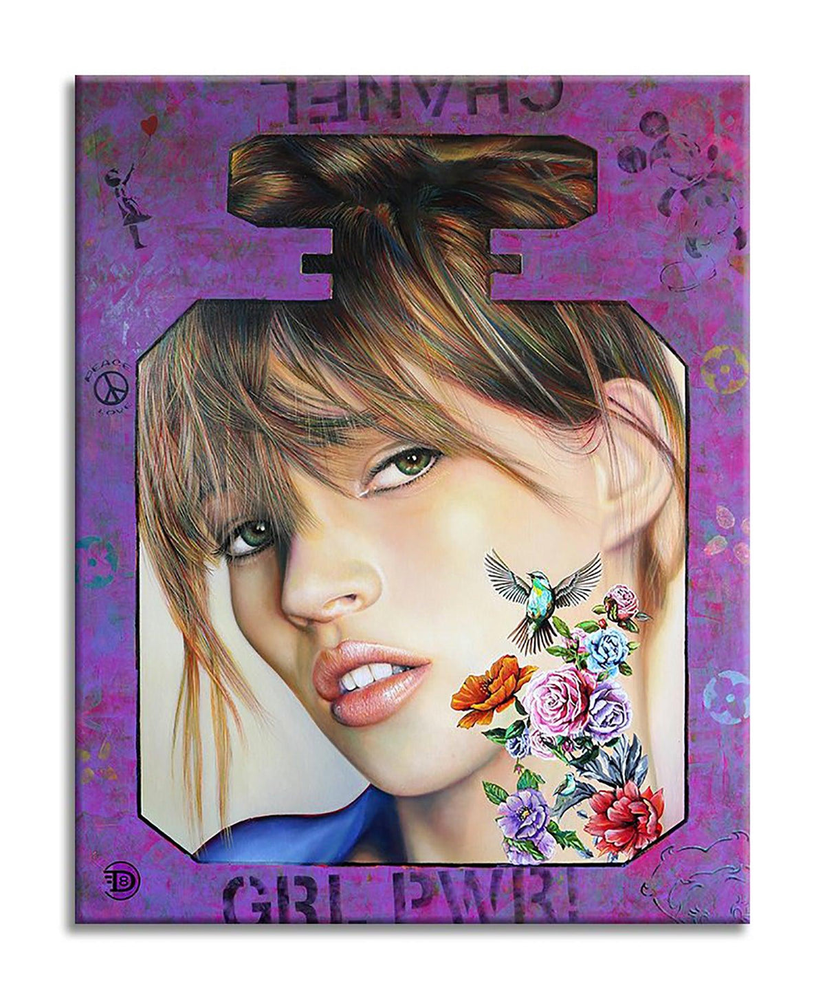 Kate Girl Power – Peinture originale sur toile