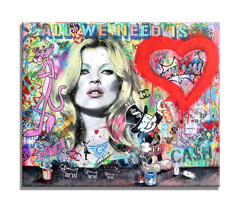 Kate Moss my Muse 2 – Original Painting on canvas