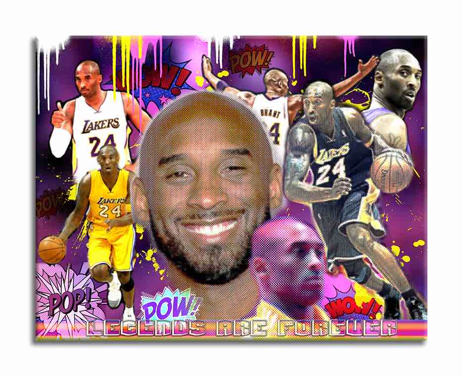 Kobe 24 Forever  - Original Painting on canvas