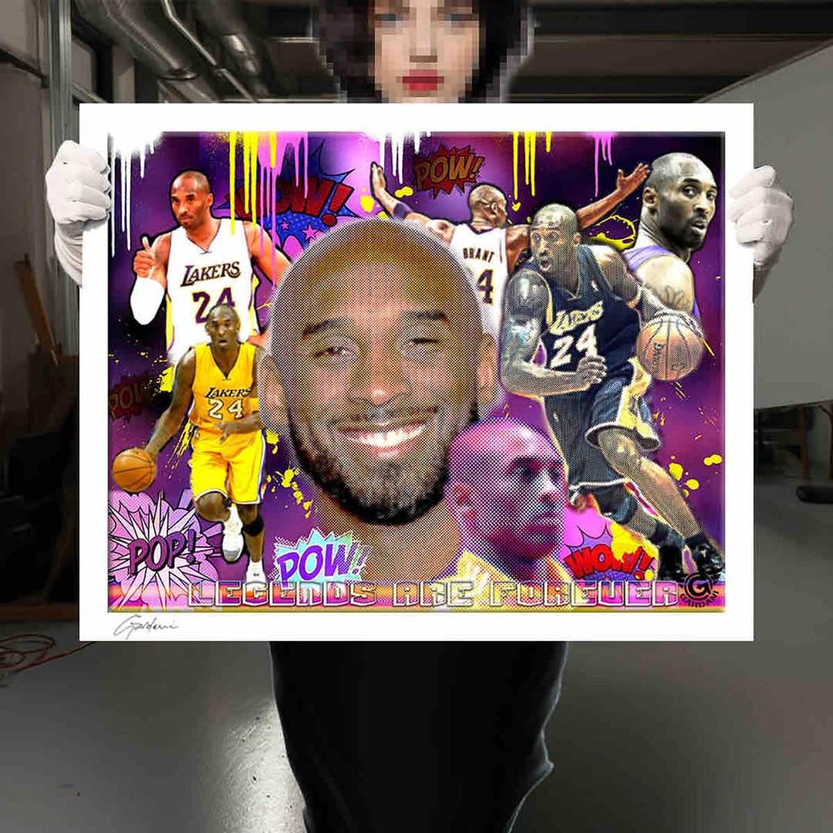 Kobe 24 Forever - Giclee Print on Canvas or Paper