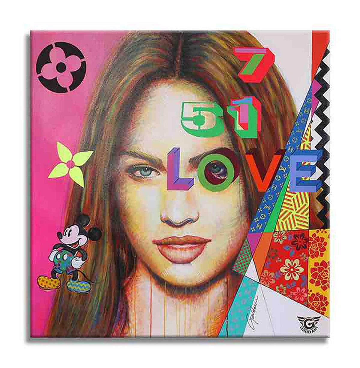 J'aime Megan Fox – Peinture originale sur toile