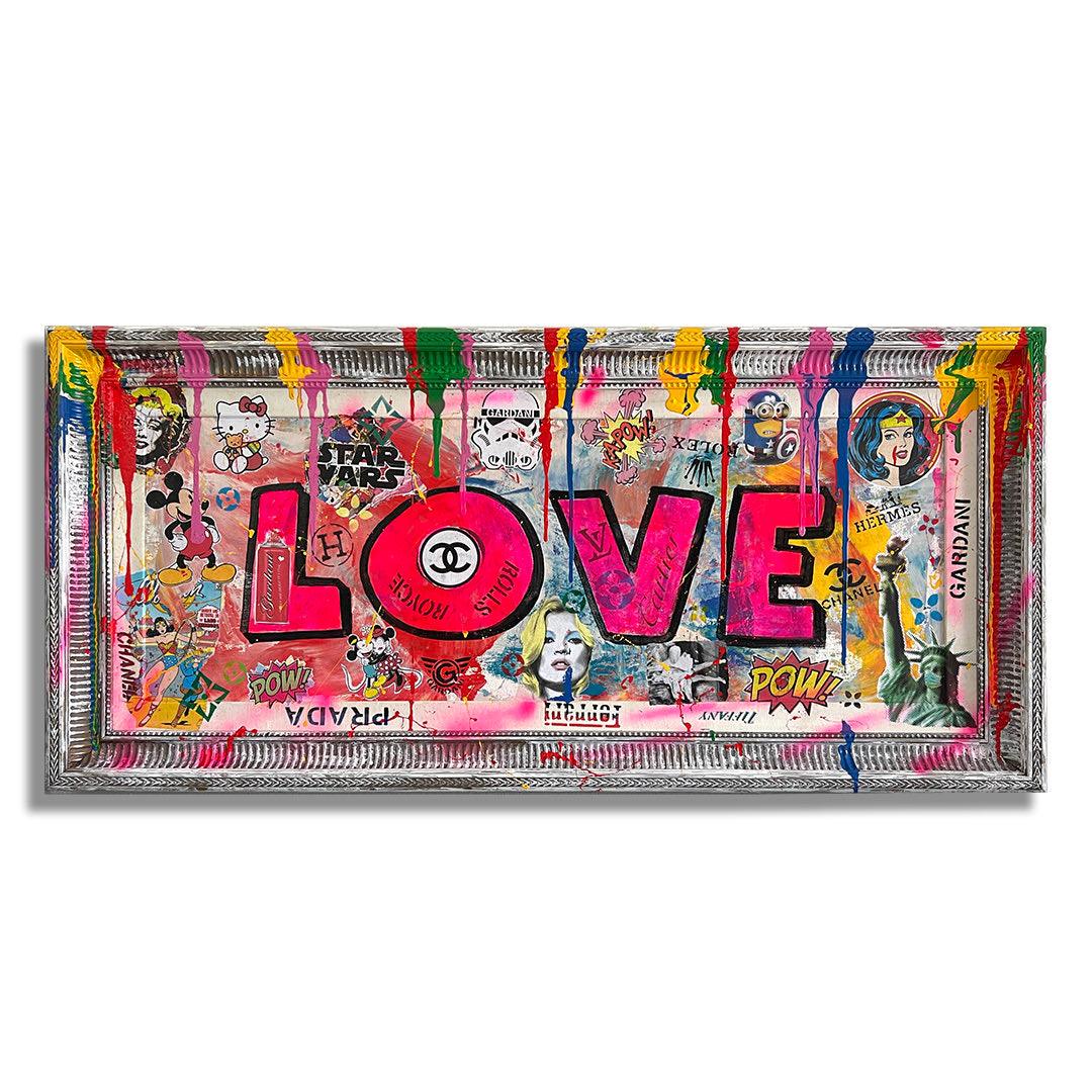 Love Pow - Pintura original sobre lienzo