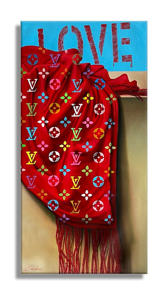 Love Vuitton - Pintura original sobre lienzo 