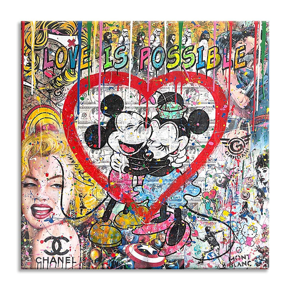 L'amour est possible - Peinture originale sur toile