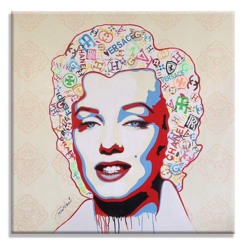 Marilyn Paradise – Peinture originale sur toile