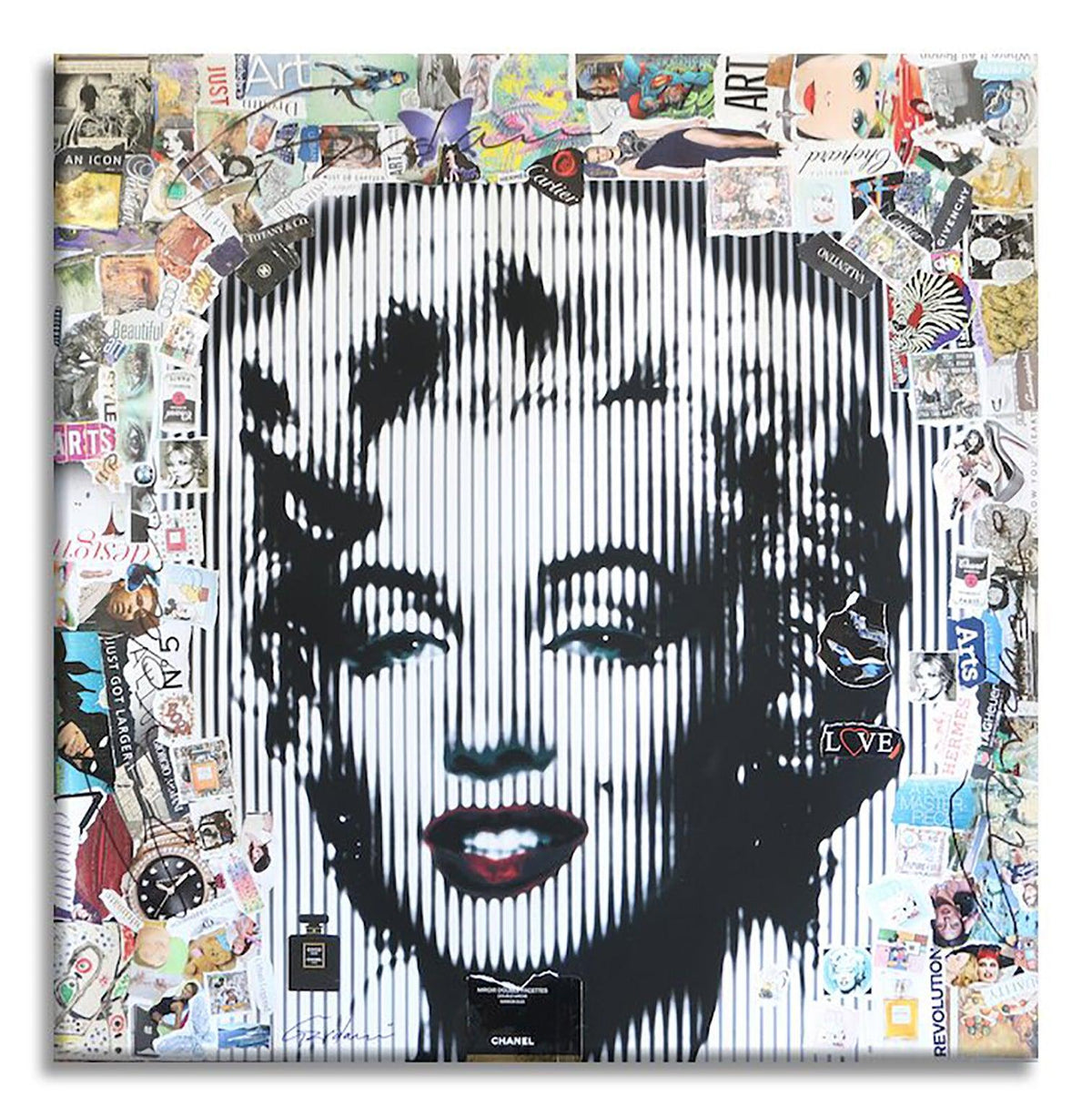 Marilyn Legend - Pintura original en papel de bellas artes (300 g/m²)