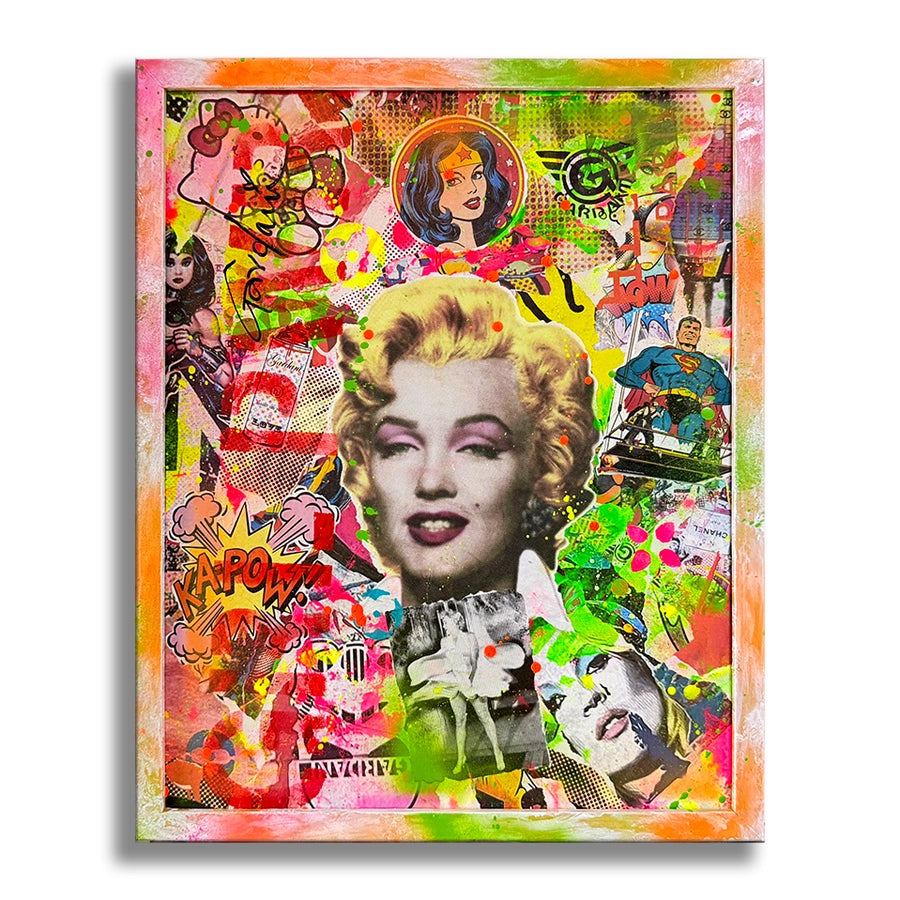 Marilyn Nocturne - Original Painting on canvas