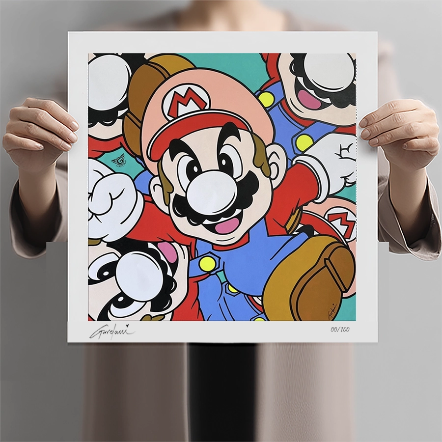 Mario Bros Journey - Giclee Print on Canvas or Paper