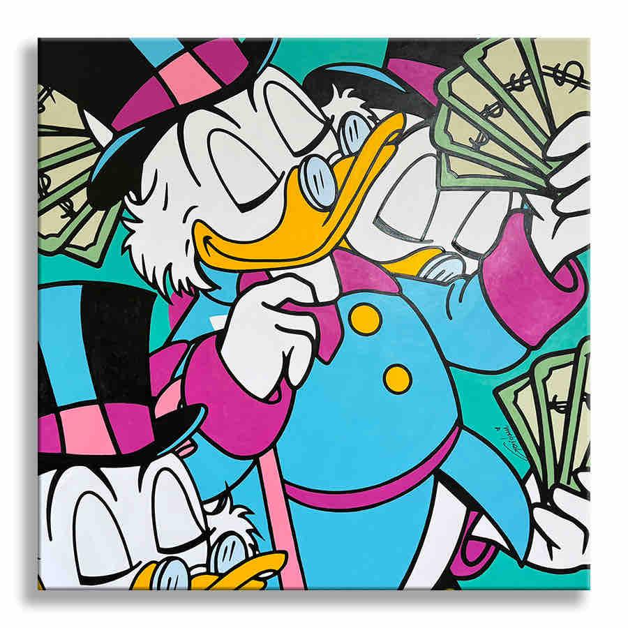 Rêves de McDuck - Peinture originale sur toile