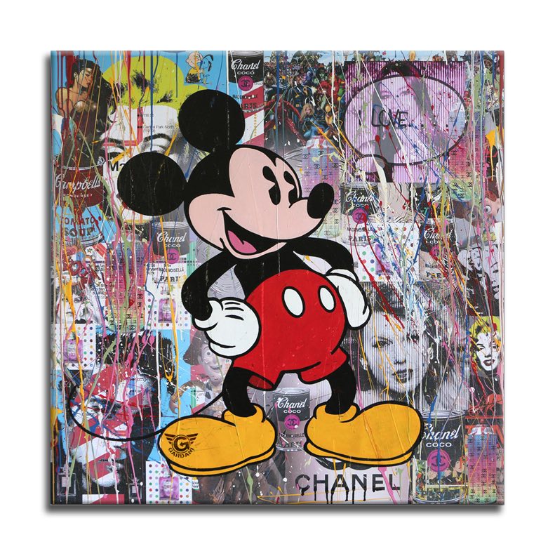 Mickey I Love... – Original Painting on canvas