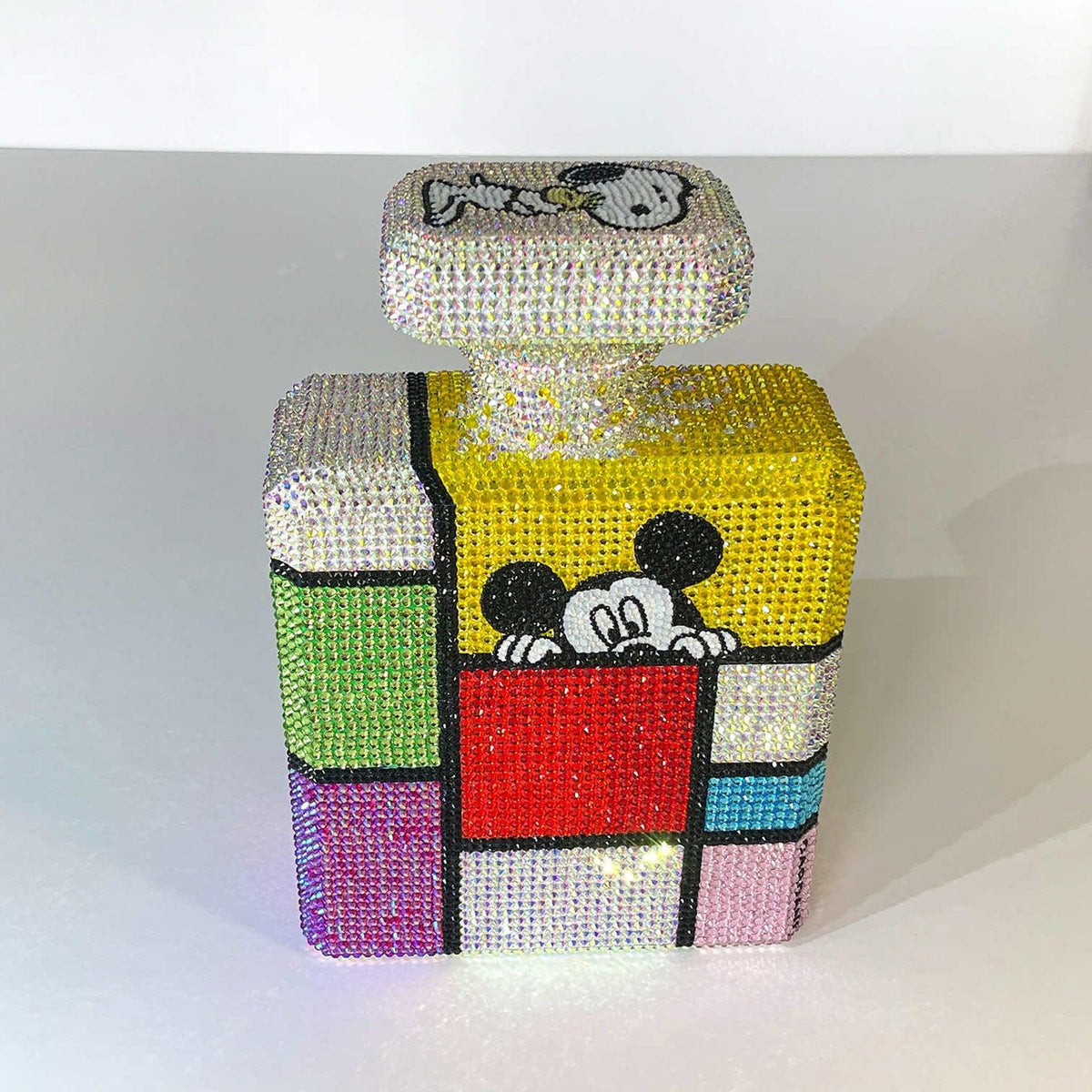 Minnie Looks Curiously – Original Swarovski Sculpture (Side 2)