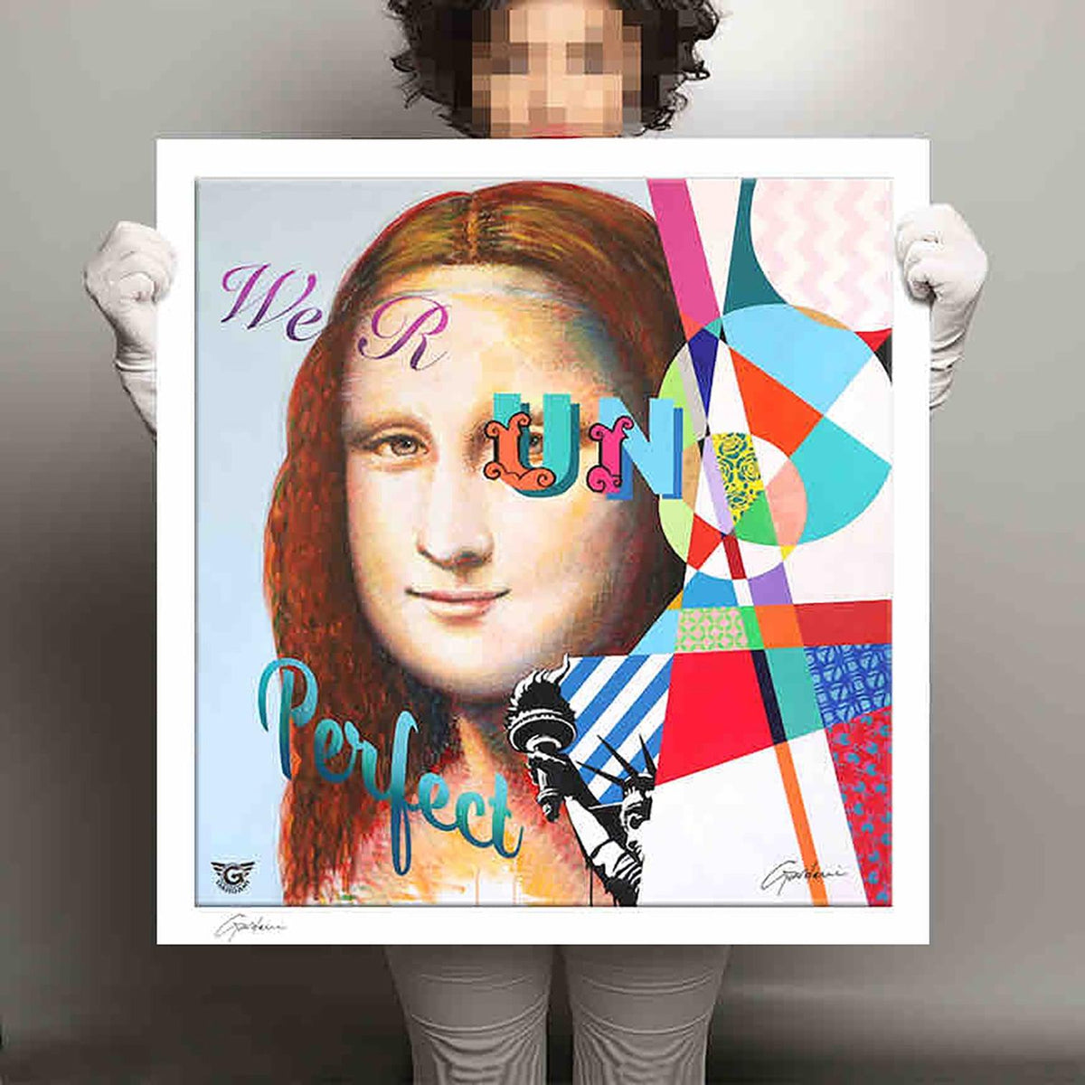 Mona Lisa-We R Un-Perfect - Giclee Print on Canvas or Paper