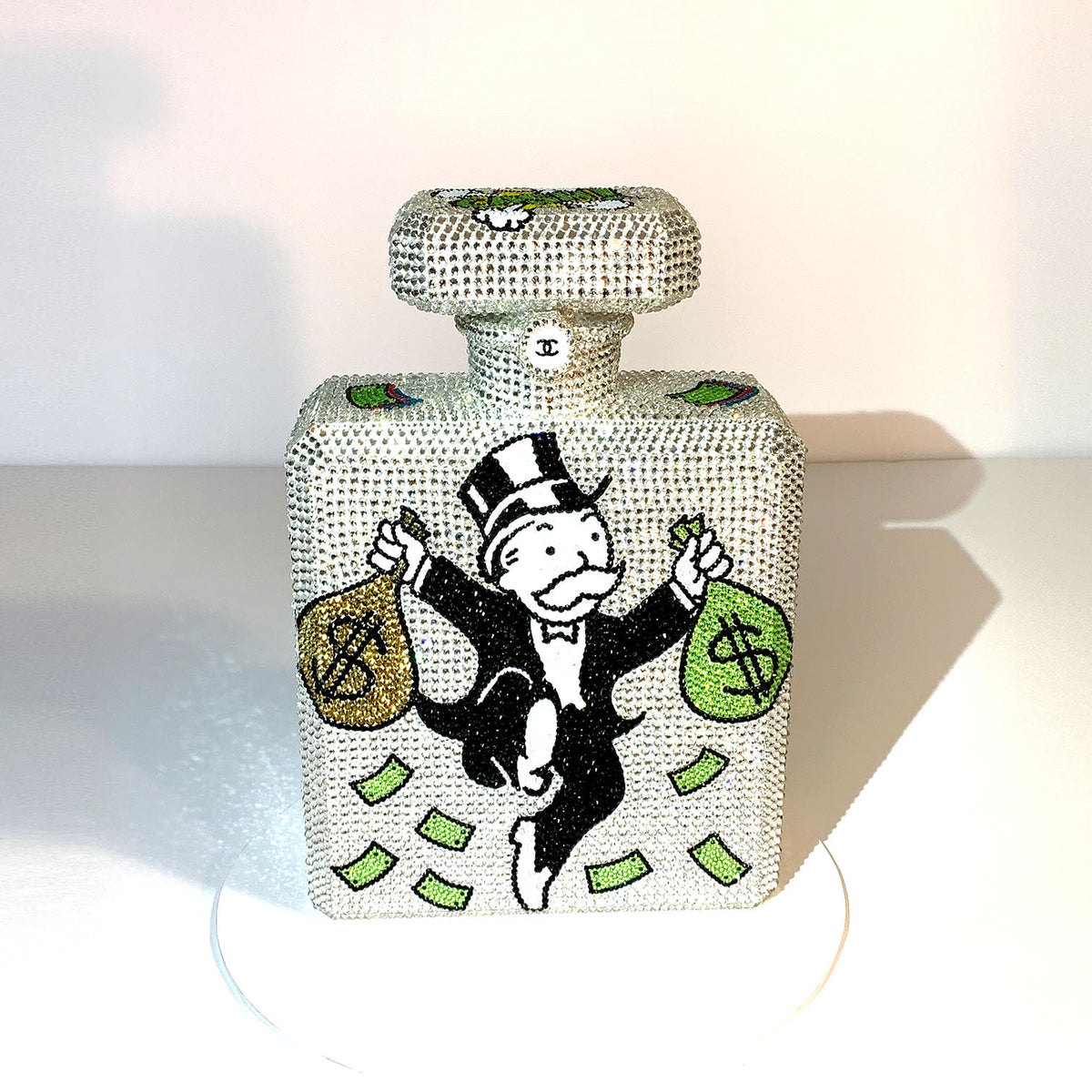 Monopoly Money Trust – Original Swarovski Sculpture (side 1)