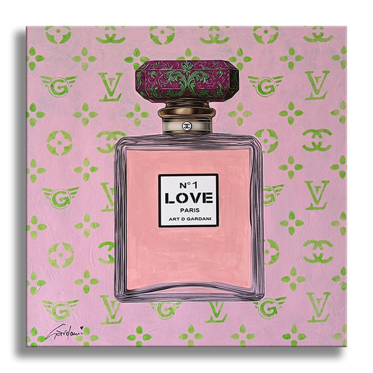 Las Vegas Chanel - Pintura original sobre lienzo, Pop Art