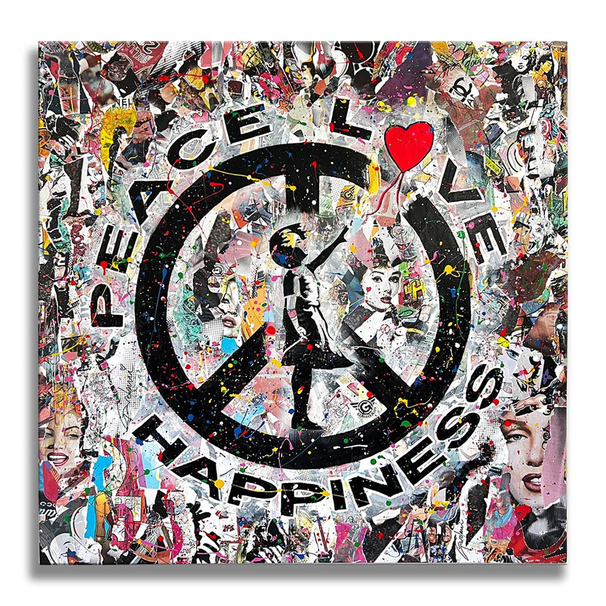 Peace Love H. – Original Painting on canvas