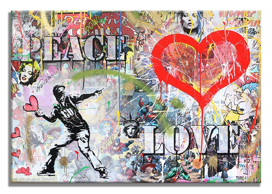 Peace & Love - Original Painting on canvas