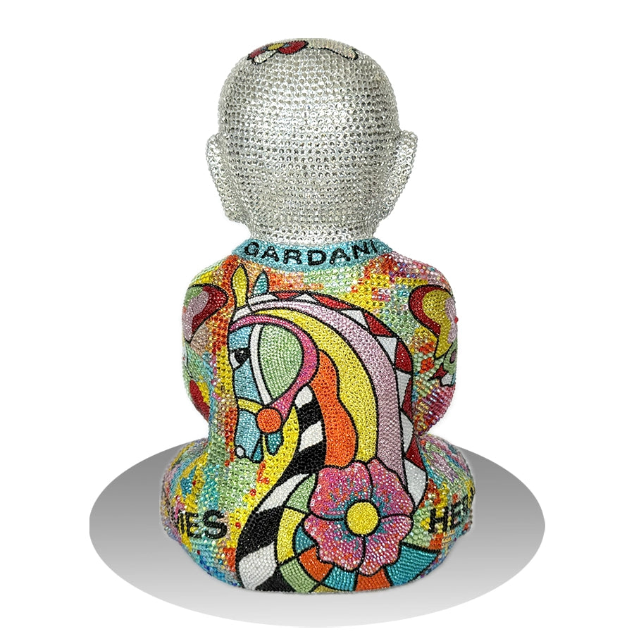 Pegasus Buddha  - Side 2 - Original Swarovski Sculpture