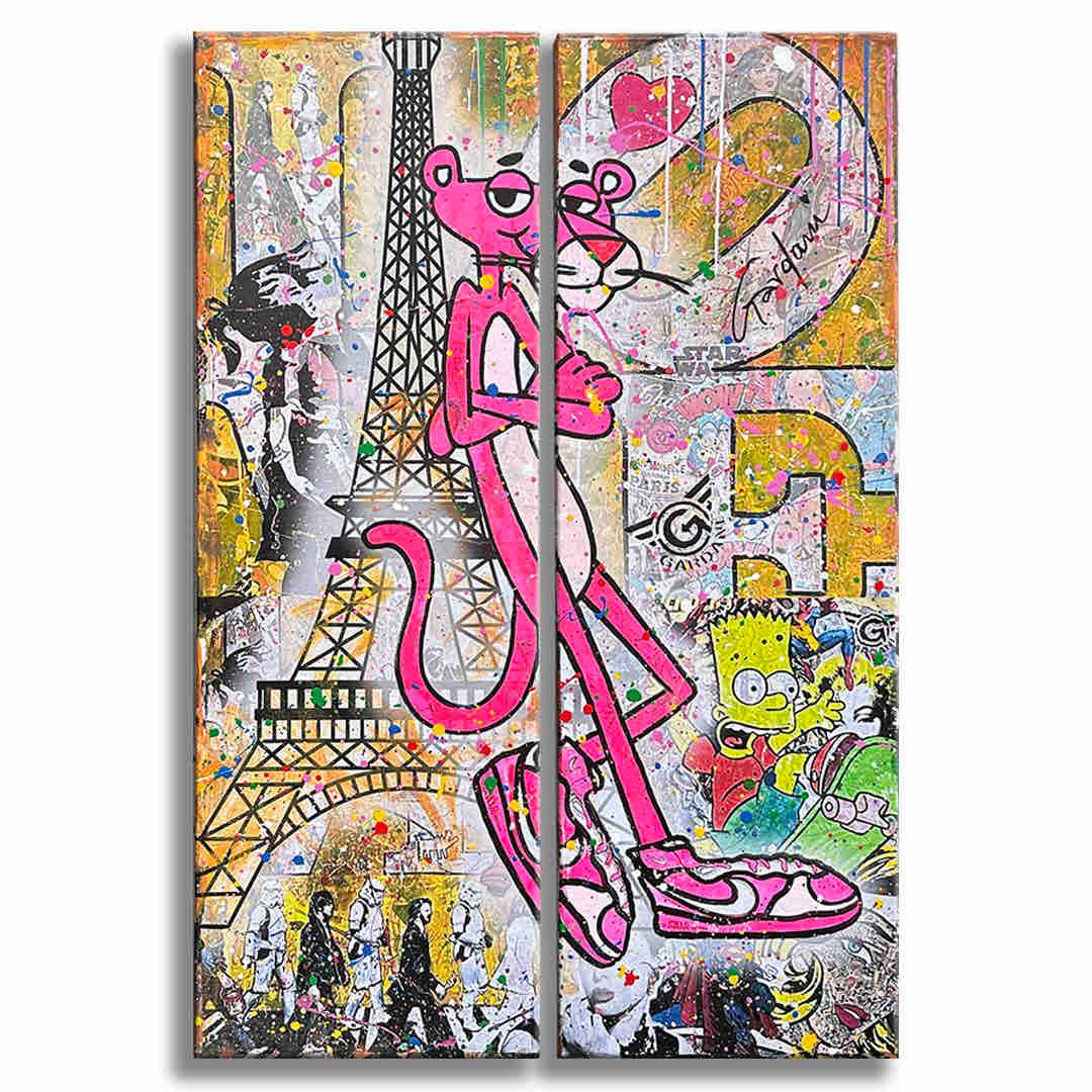 Pink Paris - Original Painting on canvas