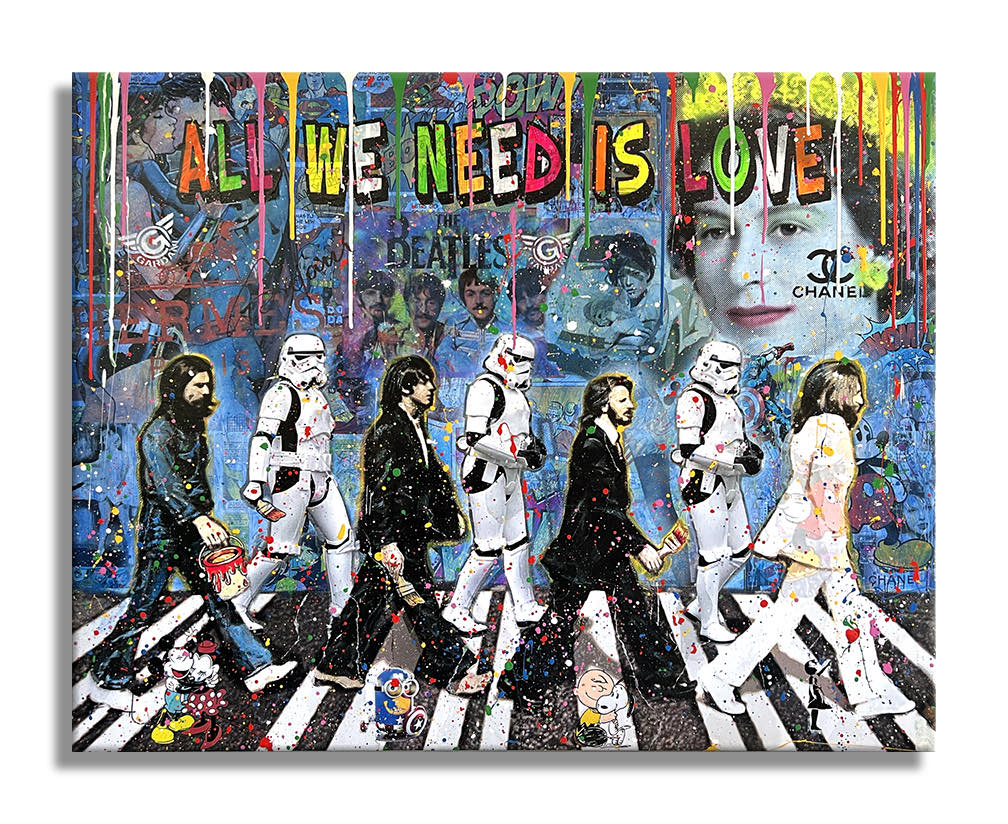 Queen Beatles Troopers – Original Painting on canvas